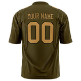 Custom Olive Old Gold Solid Colour Football Jersey