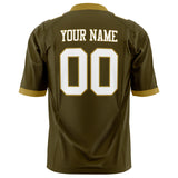 Custom Olive White Solid Colour Football Jersey