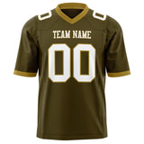 Custom Olive White Solid Colour Football Jersey