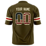 Custom Olive Cream Solid Colour Football Jersey