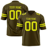 Custom Olive Neon Yellow Solid Colour Football Jersey FT01240725OL334