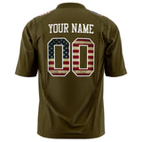 Custom Olive White Solid Colour Football Jersey