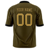 Custom Olive Old Gold Solid Colour Football Jersey