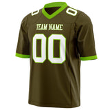 Custom Olive White Solid Colour Football Jersey