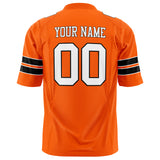 Custom Orange White Solid Colour Football Jersey