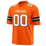 Custom Orange White Solid Colour Football Jersey