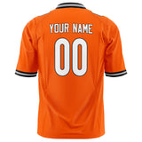 Custom Orange White Solid Colour Football Jersey