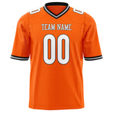 Custom Orange White Solid Colour Football Jersey