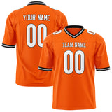 Custom Orange White Solid Colour Football Jersey FT01240725OR355