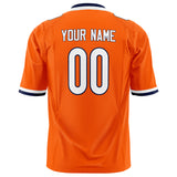 Custom Orange White Solid Colour Football Jersey