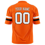 Custom Orange White Solid Colour Football Jersey