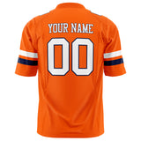 Custom Orange White Solid Colour Football Jersey