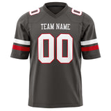 Custom Pewter White Solid Colour Football Jersey