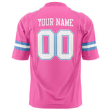 Custom Pink White Solid Colour Football Jersey