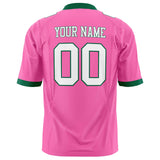 Custom Pink White Solid Colour Football Jersey