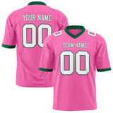 Custom Pink White Solid Colour Football Jersey FT01240725PI394