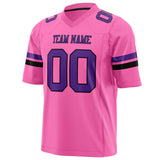 Custom Pink Purple Solid Colour Football Jersey