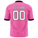 Custom Pink White Solid Colour Football Jersey