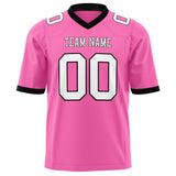 Custom Pink White Solid Colour Football Jersey