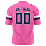 Custom Pink Black Solid Colour Football Jersey