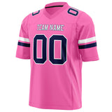 Custom Pink Black Solid Colour Football Jersey