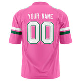 Custom Pink White Solid Colour Football Jersey