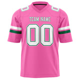 Custom Pink White Solid Colour Football Jersey