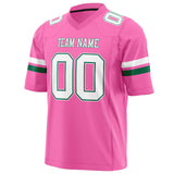 Custom Pink White Solid Colour Football Jersey