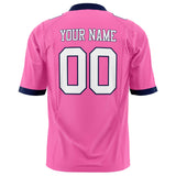 Custom Pink White Solid Colour Football Jersey