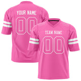 Custom Pink White Solid Colour Football Jersey FT01240725PI405