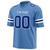 Custom Powder Blue Royal Solid Colour Football Jersey