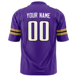 Custom Purple White Solid Colour Football Jersey