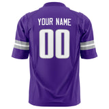 Custom Purple White Solid Colour Football Jersey