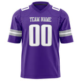 Custom Purple White Solid Colour Football Jersey