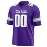 Custom Purple White Solid Colour Football Jersey