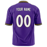 Custom Purple White Solid Colour Football Jersey