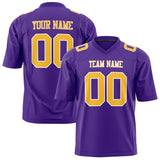 Custom Purple Gold Solid Colour Football Jersey FT01240725PU438