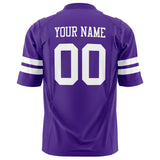 Custom Purple White Solid Colour Football Jersey