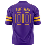 Custom Purple Gold Solid Colour Football Jersey