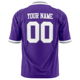 Custom Purple White Solid Colour Football Jersey