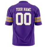 Custom Purple White Solid Colour Football Jersey