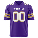 Custom Purple White Solid Colour Football Jersey