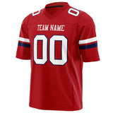 Custom Red White Solid Colour Football Jersey