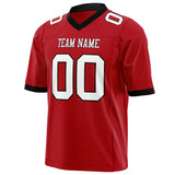 Custom Red White Solid Colour Football Jersey