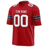 Custom Red White Solid Colour Football Jersey