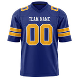 Custom Royal Gold Solid Colour Football Jersey