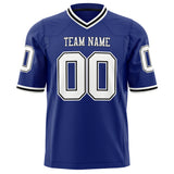 Custom Royal White Solid Colour Football Jersey