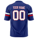 Custom Royal White Solid Colour Football Jersey