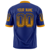 Custom Royal Gold Solid Colour Football Jersey