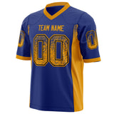 Custom Royal Gold Solid Colour Football Jersey